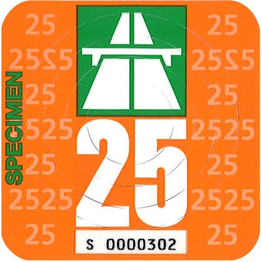 Autobahnvignette 2025